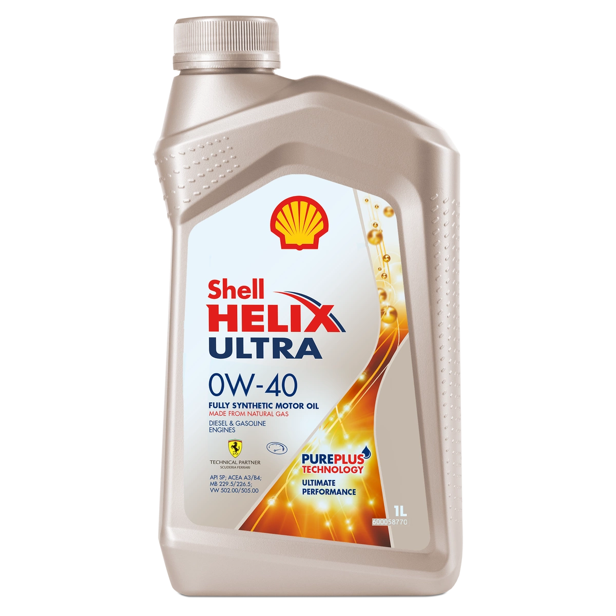 Моторное масло SHELL 0W40 HELIX ULTRA SP, 1л (SHELL: SHELL 0W40 HELIX ULTRA SP1)